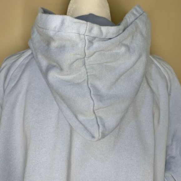 Sezane Hoodie Pullover Sweatshirt Sweat Pacey Sky Blue Women’s Size Extra Small - Picture 7 of 10